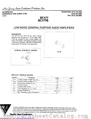 BC177C datasheet pdf New Jersey Semiconductor