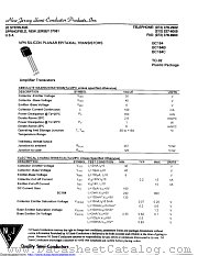 BC184A datasheet pdf New Jersey Semiconductor