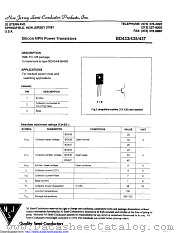 BD434B datasheet pdf New Jersey Semiconductor