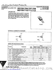 BD707 datasheet pdf New Jersey Semiconductor