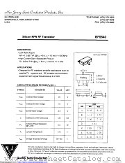 BFS540 datasheet pdf New Jersey Semiconductor