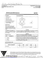BLF242 datasheet pdf New Jersey Semiconductor