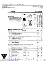 BT151-500R datasheet pdf New Jersey Semiconductor