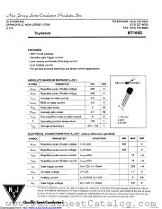 BT169D datasheet pdf New Jersey Semiconductor