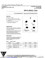 BTB12-200B datasheet pdf New Jersey Semiconductor