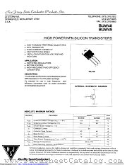 BUW48C datasheet pdf New Jersey Semiconductor