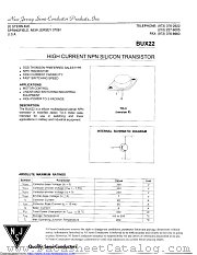 BUX22 datasheet pdf New Jersey Semiconductor