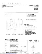 BUZ900 datasheet pdf New Jersey Semiconductor