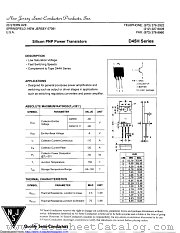 D45H12 datasheet pdf New Jersey Semiconductor
