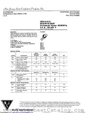 IRF612 datasheet pdf New Jersey Semiconductor