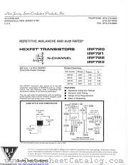 IRF720CF datasheet pdf New Jersey Semiconductor