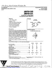 IRF9151 datasheet pdf New Jersey Semiconductor