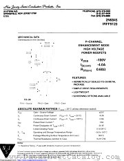 IRFF9120 datasheet pdf New Jersey Semiconductor