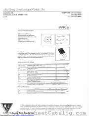 IRFP254 datasheet pdf New Jersey Semiconductor