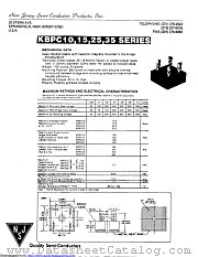 KBPC15 datasheet pdf New Jersey Semiconductor
