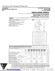 KBU401 datasheet pdf New Jersey Semiconductor