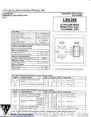 LSK389 datasheet pdf New Jersey Semiconductor