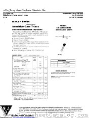 MAC97A5 datasheet pdf New Jersey Semiconductor