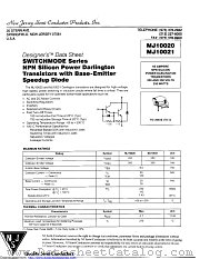 MJ10020 datasheet pdf New Jersey Semiconductor