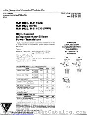 MJ11028 datasheet pdf New Jersey Semiconductor