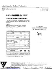 MJ15023 datasheet pdf New Jersey Semiconductor