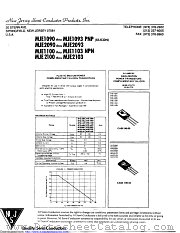 MJE1100T datasheet pdf New Jersey Semiconductor