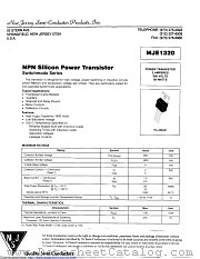 MJE1320 datasheet pdf New Jersey Semiconductor