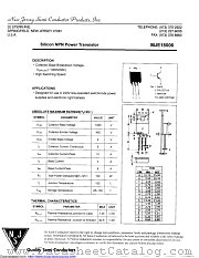 MJE18006 datasheet pdf New Jersey Semiconductor