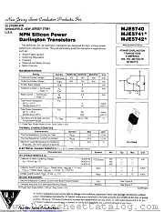 MJE5741 datasheet pdf New Jersey Semiconductor