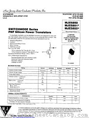 MJE5850 datasheet pdf New Jersey Semiconductor