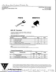 MMBT918 datasheet pdf New Jersey Semiconductor