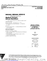 MR2510 datasheet pdf New Jersey Semiconductor