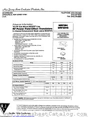 MRF284 datasheet pdf New Jersey Semiconductor