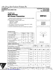 MRF321 datasheet pdf New Jersey Semiconductor