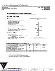 P6KE18ARL datasheet pdf New Jersey Semiconductor