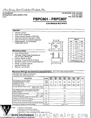 PBPC804 datasheet pdf New Jersey Semiconductor