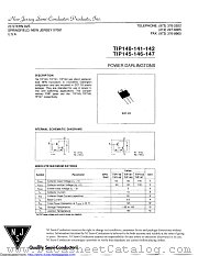 TIP142F datasheet pdf New Jersey Semiconductor