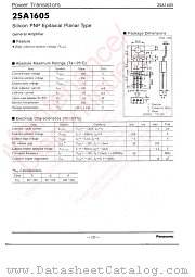 2SA1605 datasheet pdf Panasonic