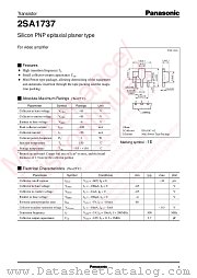 2SA1737 datasheet pdf Panasonic