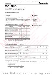 2SB1073G datasheet pdf Panasonic