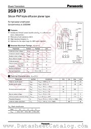 2SB1373 datasheet pdf Panasonic