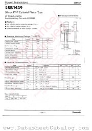 2SB1439 datasheet pdf Panasonic