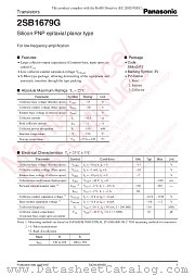 2SB1679G datasheet pdf Panasonic