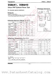 2SB0641 datasheet pdf Panasonic