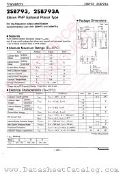 2SB0793A datasheet pdf Panasonic