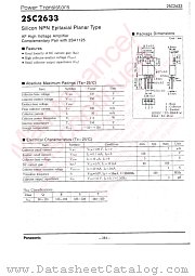 2SC2633 datasheet pdf Panasonic