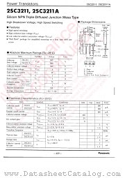 2SC3211A datasheet pdf Panasonic