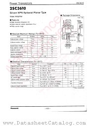 2SC3610 datasheet pdf Panasonic