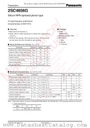 2SC4656G datasheet pdf Panasonic