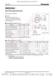 2SD2345J datasheet pdf Panasonic